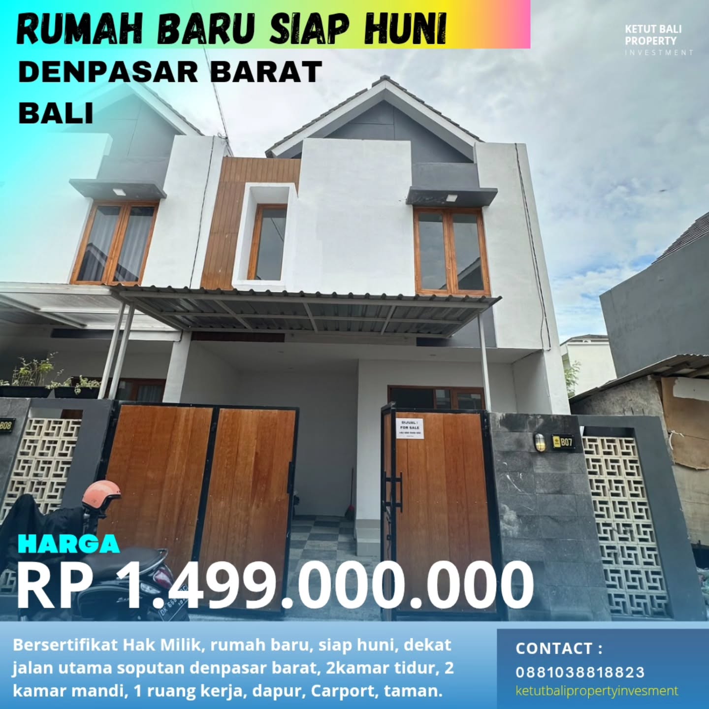 Rumah Baru Siap Huni Gunung soputan, Denpasar Barat.