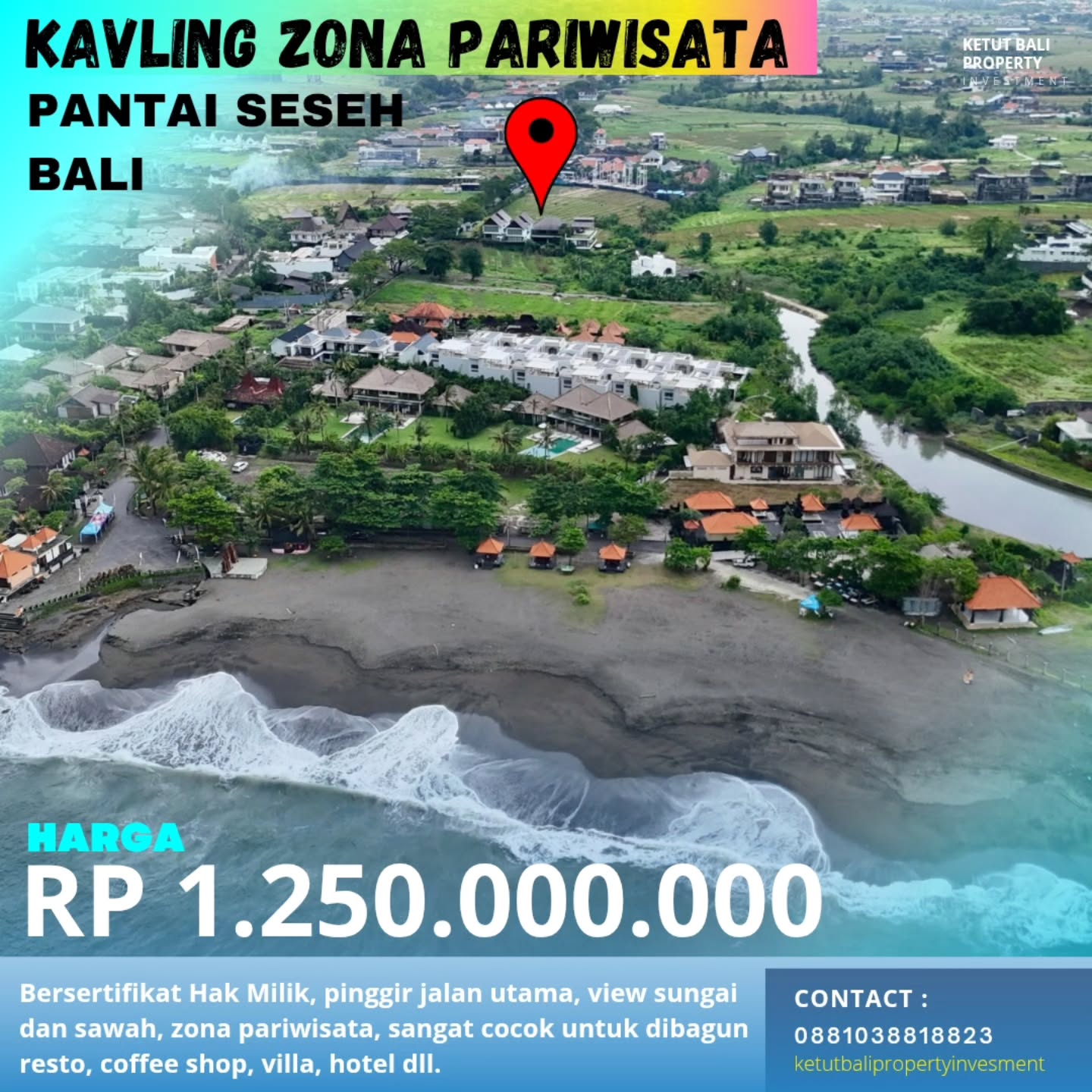 KAVLING ZONA PINK PANTAI SESEH CANGGU